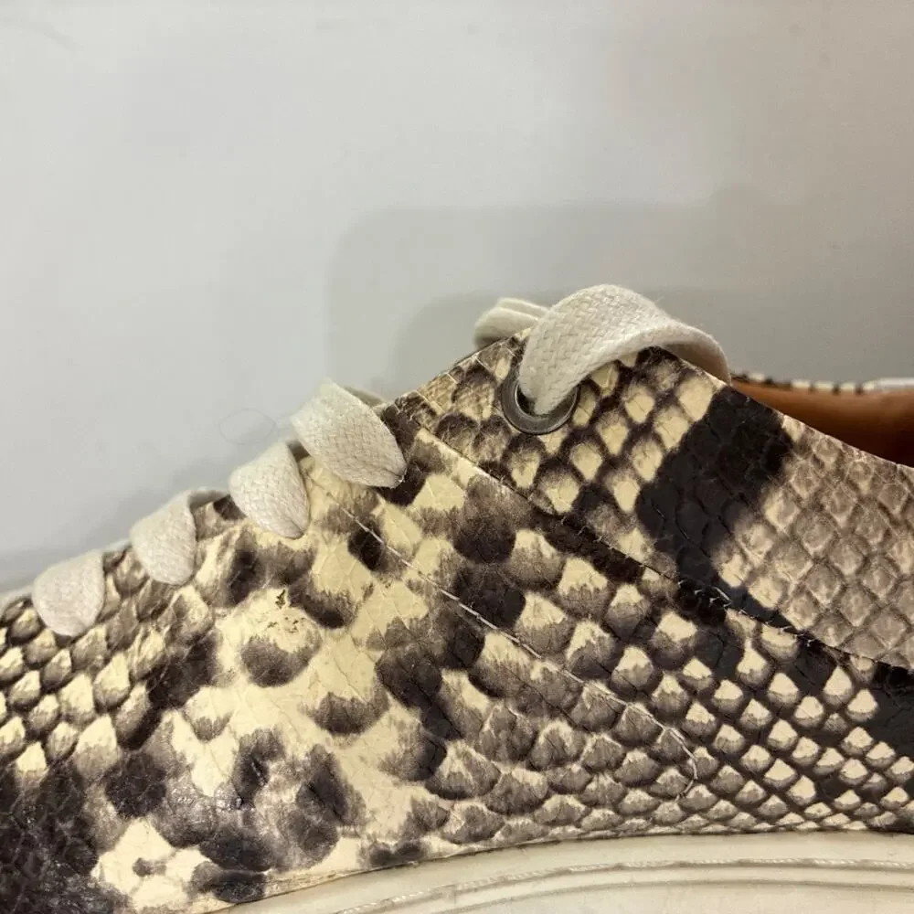 ARIAT Leather Snakeskin Sneakers Women’s 8 Western Shoes Two24 Python Rodeo RARE